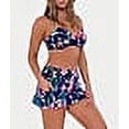 thumbnail image 3 of Printed Sporty Skirted Bikini Bottom Swimsuit, 3 of 6