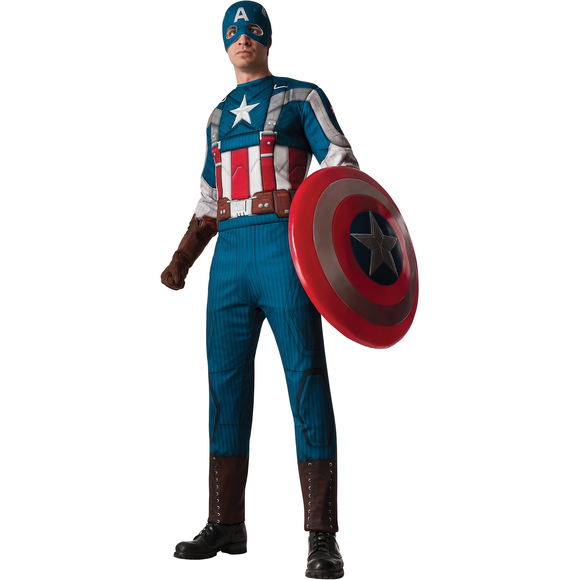Captain America 2 Retro Muscle Chest Adult Halloween Costume, Wal-mart, Wal...