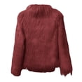 thumbnail image 5 of YDFCWXW Womens Fur Cropped Jacket Fluffy Open Front Long Sleeve Fashion Warm Shaggy Short Coat Outerwear , M, 5 of 5
