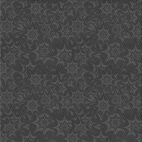 Ahgly Company Machine Washable Indoor Square Transitional Charcoal Black Area Rugs, 6' Square