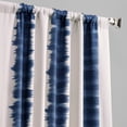 thumbnail image 2 of Half Price Drapes Printed Flambe Blue Room Darkening Curtains for Bedroom(1 Panel), 50W X 96L, 2 of 6
