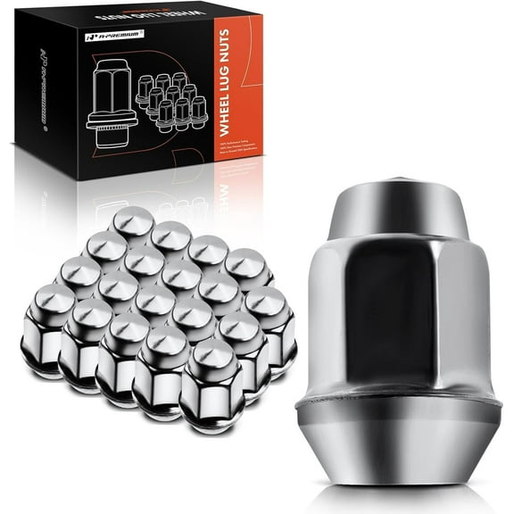 A-Premium M12-1.50 Wheel Lug Nuts Compatible with Chevrolet Equinox Malibu Impala Camaro HHR GMC Terrain Envoy Saab 9-7x Buick Front and Rear 20-PC Set