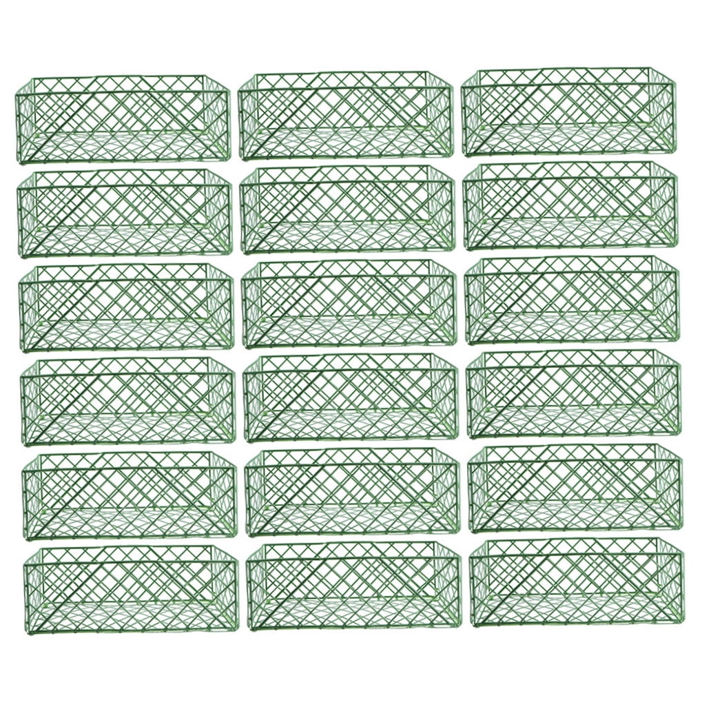 PBPBOX Flower Mud Cage Green Plastic for Home Wedding Flower Accessories