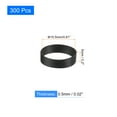 thumbnail image 2 of 200Pcs Silicone Rubber Bands, 5mm x 15.5mm Rubber Bands Rings Cable Ties for Cord Wrapping Bag Wraps, Black, 2 of 5