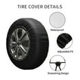 thumbnail image 4 of Kdxio Mardi Gras Fleur de Lis for Tire Cover Wheel Protectors Tyre Covers Weatherproof Wheel Covers Universal Fit for Trailer Rv SUV Truck Camper Travel Trailers 15 inch, 4 of 8