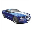 thumbnail image 4 of Ambesonne Teen Room Duvet Cover Set, American Auto Racing Theme Car Sports Competition Speed Winner Boys Kids Graphic, Decorative 3 Piece Bedding Set with 2 Pillow Shams, Queen Size, Blue Grey, 4 of 4