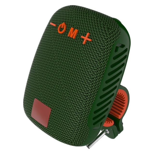 Altavoz para bicicleta, IPX5 RESTENTE AL AGUA, RECARGABLE POR USB, Radio FM, Altavoz Portátil para Manillar Con Ranura para Tarjeta de Memoria, Para Ciclismo