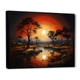 thumbnail image 2 of Designart "Tribal Eternity African III" African Tribal Floater Framed Canvas Wall Art, 2 of 7