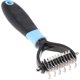thumbnail image 3 of Pet Grooming Detangling Comb Stainless Steel Professional Knot Comb Brush with 2-Sided Undercoat, 3 of 4