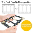 thumbnail image 4 of Yayeee Rocker Switch Wall Plate 3-Gang 6.5"x4.6" Home Decorative Outlet Cover, Mystical Owls Pattern, 4 of 6