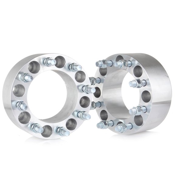 SCITOO 2Pcs 8x6.5 Wheel Spacers 3 inch Thread Pitch 14x1.5 Hub Bore 126.15mm 8 Lug Wheel Spacers Fit for Suburban 2500 Silverado 3500 HD Silverado 2500 HD Express 3500 Express 2500