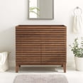 thumbnail image 3 of Modway Render 35" MDF and Particleboard Bathroom Vanity Cabinet in Walnut, 3 of 8