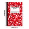 thumbnail image 3 of Wide Ruled Composition Notebook, Marble Cover, 60 Pages, 1 Count, Office Supplies for Teens & Adults, A5 Green, 3 of 4