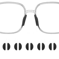 Uxcell 5 Pairs Eyeglass Nose Pads 0.9mm Glass Nose Grips D-shaped Black