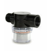 Shurflo 255-313 Twist-on Water Strainer, 50-Mesh Stainless Steel Screen, 1/2" NPSM Inlet/Outlet Port