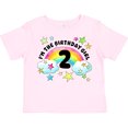 thumbnail image 3 of Inktastic I'm the Birthday Girl Second Birthday Rainbow and Stars Girls Toddler T-Shirt, 3 of 5