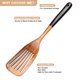 thumbnail image 4 of Juego de espátulas de madera Ayiaren, utensilios de cocina de madera de teca (2 unidades), 4 of 7