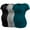 Black/Light Grey/Teal, variant on Women's V Neck Maternity Tops Clothes Short Sleeve Pregnancy T Shirts 3-Pack