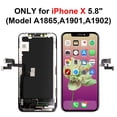 thumbnail image 2 of Kit de reemplazo de pantalla Brinonac para iPhone X 5.8, 2 of 8