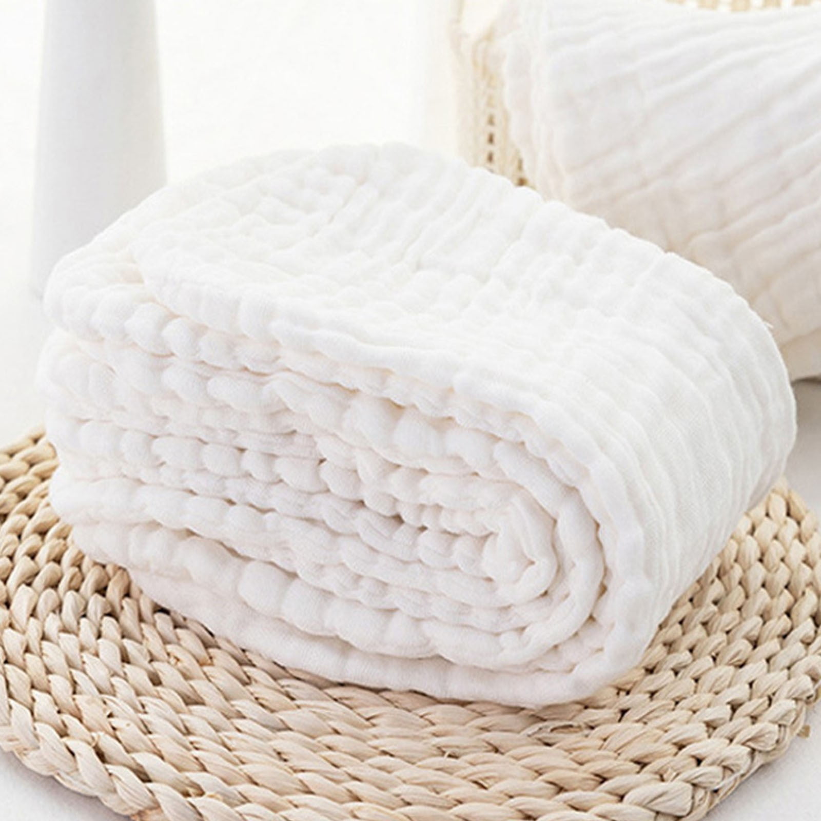 Wancir Baby Muslin Burp Cloths Cotton Diapers Wash Cloths for Babies Newborn Boys and Girls Reusable and Washable Baby Shower 1Pack