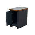 thumbnail image 4 of Chairside Table 14" - Country Style. Black And Whiskey Finish. Poplar . No Assembly. Living Room Addition Flair. Color. Assembly Needed. Area, 4 of 5
