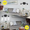 thumbnail image 4 of Ascher 3-Light Black Wall Sconce Modern Bathroom Vanity Light Fixtures with Clear Glass Shade, 4 of 9