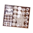 thumbnail image 4 of Adornos navideños de bolas, adornos navideños, regalo ideal y práctico, para de , decoraciones para árboles de para festivales de Blanco champán intenso, 4 of 8