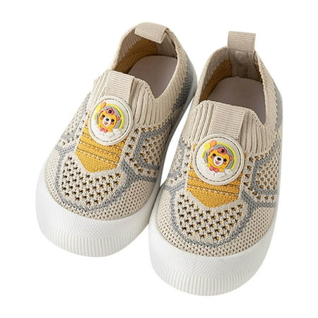 

Hbdhejl Soft Shoes For Baby Infant Toddler Girls Boys Sneakers Board Shoes Summer Mesh Surface Breathable Shoes Light Soft Soled Walking Shoes 6-12 Months