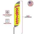 thumbnail image 3 of Auto Services Sign feather flag for Outdoor by Mavis Printing | 11.5 FEET Long Polyester Outdoor Banner Flag for Easy Hang | HD Print Swooper I Flag Only to Advertise Car Business I Flag Only, 3 of 5
