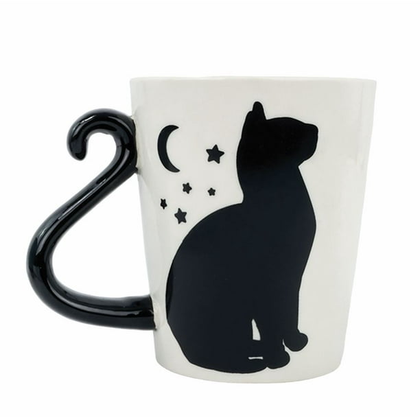 Taza de Cerámica IDEEN Gato Estrellas y Luna Cambia de Color