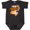 Black Leopard, variant on I Wear Orange for My Daddy Leukemia Awareness Boys or Girls Baby Bodysuit