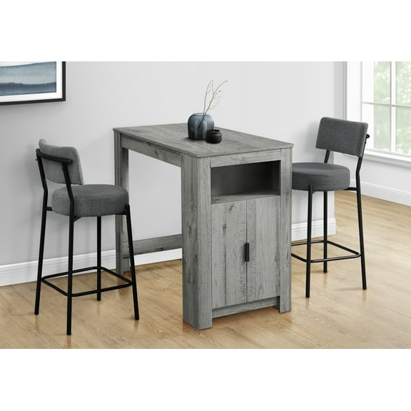 Dining Table Sets Dining Table, 48" Rectangular, Counter Height, Kitchen, Small, Storage, Grey Laminate, Contemporary, Modern,Modern Dining Tables