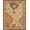 Blue, Pattern 7, variant on ODIKA 8'x10' Washable Area Rug Navy Rust and Geometric Medallion Intricate Floral Border with Vintage Charm for King Size Bedroom Under Bed, Master Suite, Non-Shedding, Easy Care