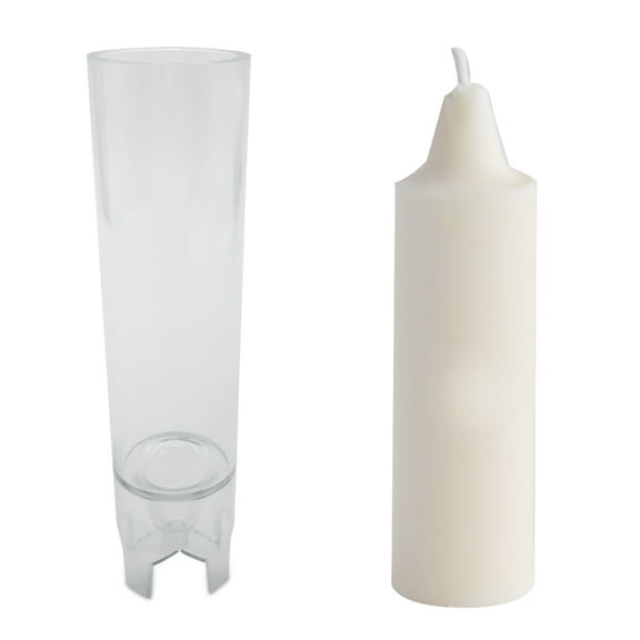 Candle Lab | Cylinder Spire Candle Mold - 3D Bubble Silicone Candle Molds for DIY Handmade Soap, Candle, Cake Baking Craft Wax Candle Mold for Kitchen