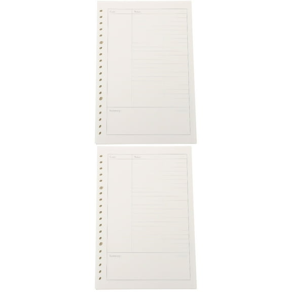 WORGEOUS 300 Pcs  A5 Refill Paper Loose Leaf Paper Loose-leaf Inserts Papers for Writing