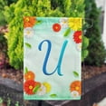 thumbnail image 4 of America Forever Summer Flowers Birds Monogram Garden Flag Letter U 12.5 x 18 inches Hummingbird Calla Lily Spring Floral Double Sided Vertical Outdoor Yard Lawn Decorative White Floral Garden Flag, 4 of 5