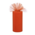 thumbnail image 1 of Carrete de rollo de tul de 6 "x 75 ', vestido de banquete de boda, regalo/artesanía de tela decorativa naranja Zulema Rollo de tul Tutu, 1 of 8