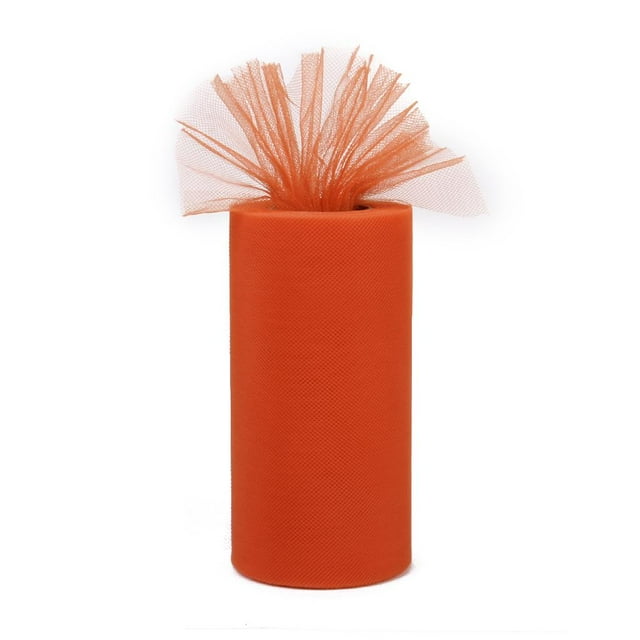 de Tul de 6 "x 25Yds de Tela de para , Decoración para Banquetes, Envoltura naranja