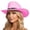 Watermelon Red, variant on Western Style Unisex Adult Cowboy Hat With Star Riding Accessory For Casual Daily Wear, Purple