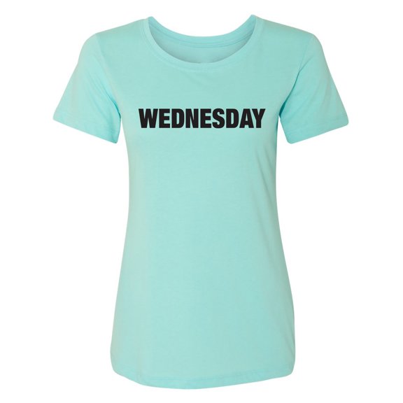 WEDNESDAY (worn on Monday) Womens crewneck tee