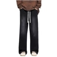 thumbnail image 2 of Puntoco Pantalones cargo de color sólido con bolsillos y cremallera, cintura elástica y largo completo para hombre, 2 of 9