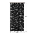 thumbnail image 5 of Black White Dinosaurs Skeletons Pattern Shower Curtain 36"x72" ,Bathroom Decorative Shower Curtains Set with 12 Hooks,Modern Waterproof Washable Shower Curtain, 5 of 6