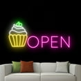 thumbnail image 2 of Handmadetneonsign Open Cupcake Neon Sign, Cupcake Wall Art Decor, Bakery Neon Sign, Cupcake Wall Decor, 2 of 5