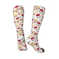 thumbnail image 4 of Daiia Sports Socks Tulips Flowers Printed Novelty Crew Socks for Men Women Knee High Socks Cotton Socks Soft & Breathable Support Unisex Socks, 4 of 9