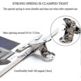 thumbnail image 5 of 6pcs Large Metal Hinge Clips,2 Inch Silver Bulldog Paper Clip Clamp/money File Binder Clips, 5 of 5