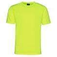 thumbnail image 3 of Men's T-Shirt Athletic Quick Dry Gym Workout Casual Crew Neck Short Sleeve Tee, White, L, 3 of 6