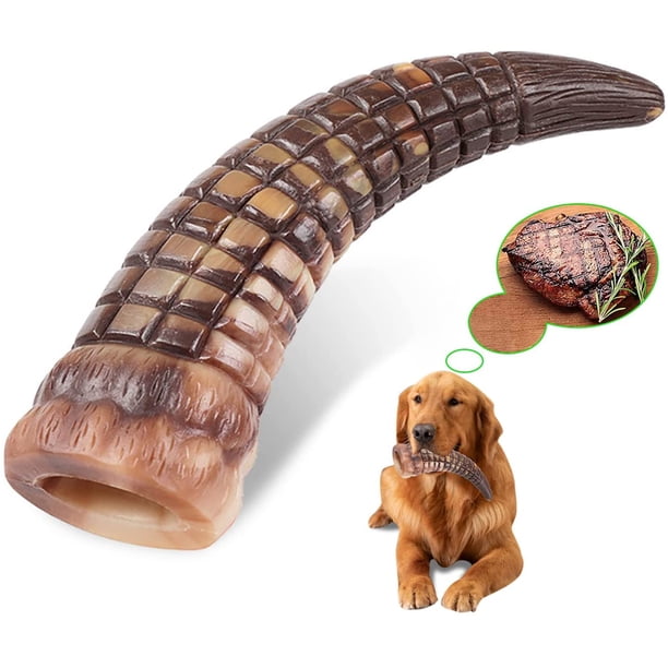 Juguete para perros indestructible para perros grandes, juguete para masticar perros para masticadores agresivos, juguete para perros indestructible para razas medianas y grandes, para limpieza de die