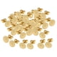 thumbnail image 1 of Pendientes Botón De Oreja De 50 Piezas, Halzgos 3/4/5 Mm Almohadildo Pteado Oro - 钢 色, 5 mm Gloria pendientes en blanco, 1 of 9