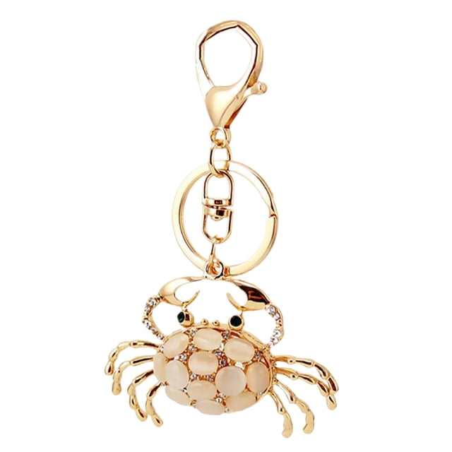 MasteelfCA Crab Shape Key Chain Pendant Bag Pendant Key Chain Decoration Key Ornament