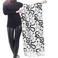 thumbnail image 4 of Shawl Wraps for Women - Funny Black Snake Rose Oversized Fall Winter Fashion Blanket Scarf for Women, 4 of 6
